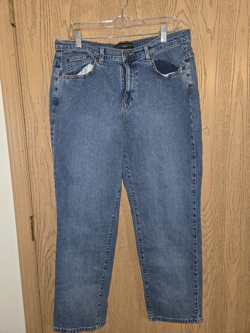 Venezia Straight Leg Jeans in Medium Blue Denim